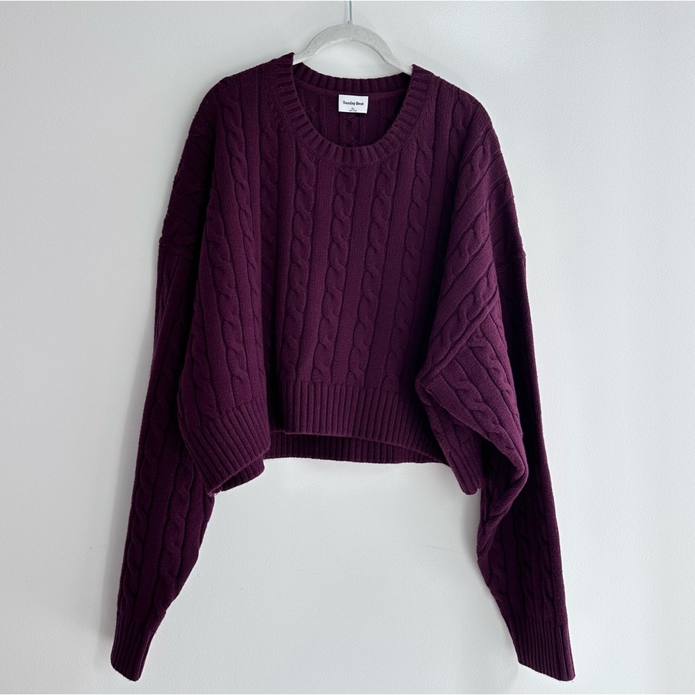 Aritzia Sunday Best Peggy Crop Sweater